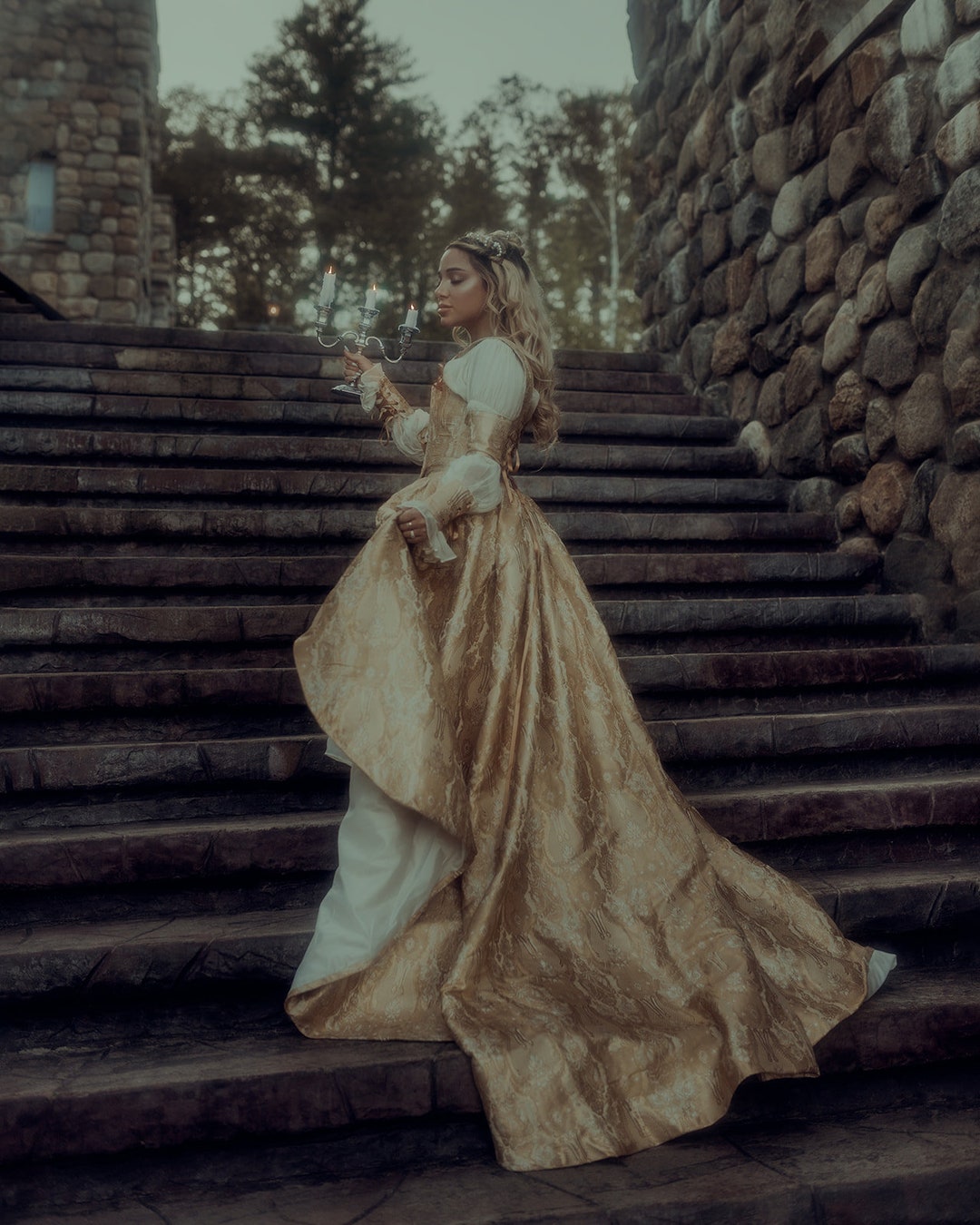 Corset Wedding Dress Italian Renaissance Wedding Gown Romeo - Etsy