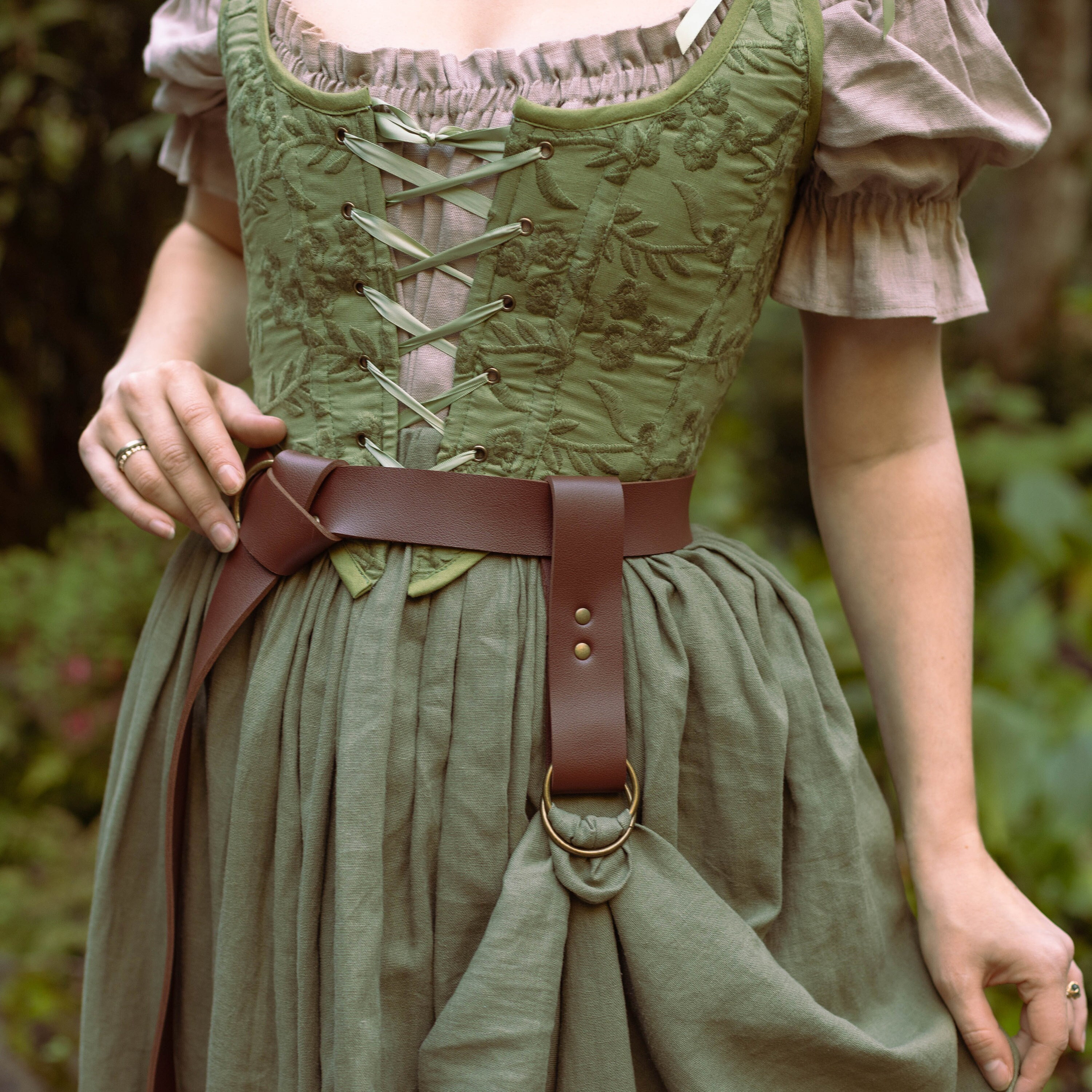 JazRvr Wikinger Gürtel Damen - Authentisches Mittelalter-Accessoire Für LARP & Renaissance-Feste