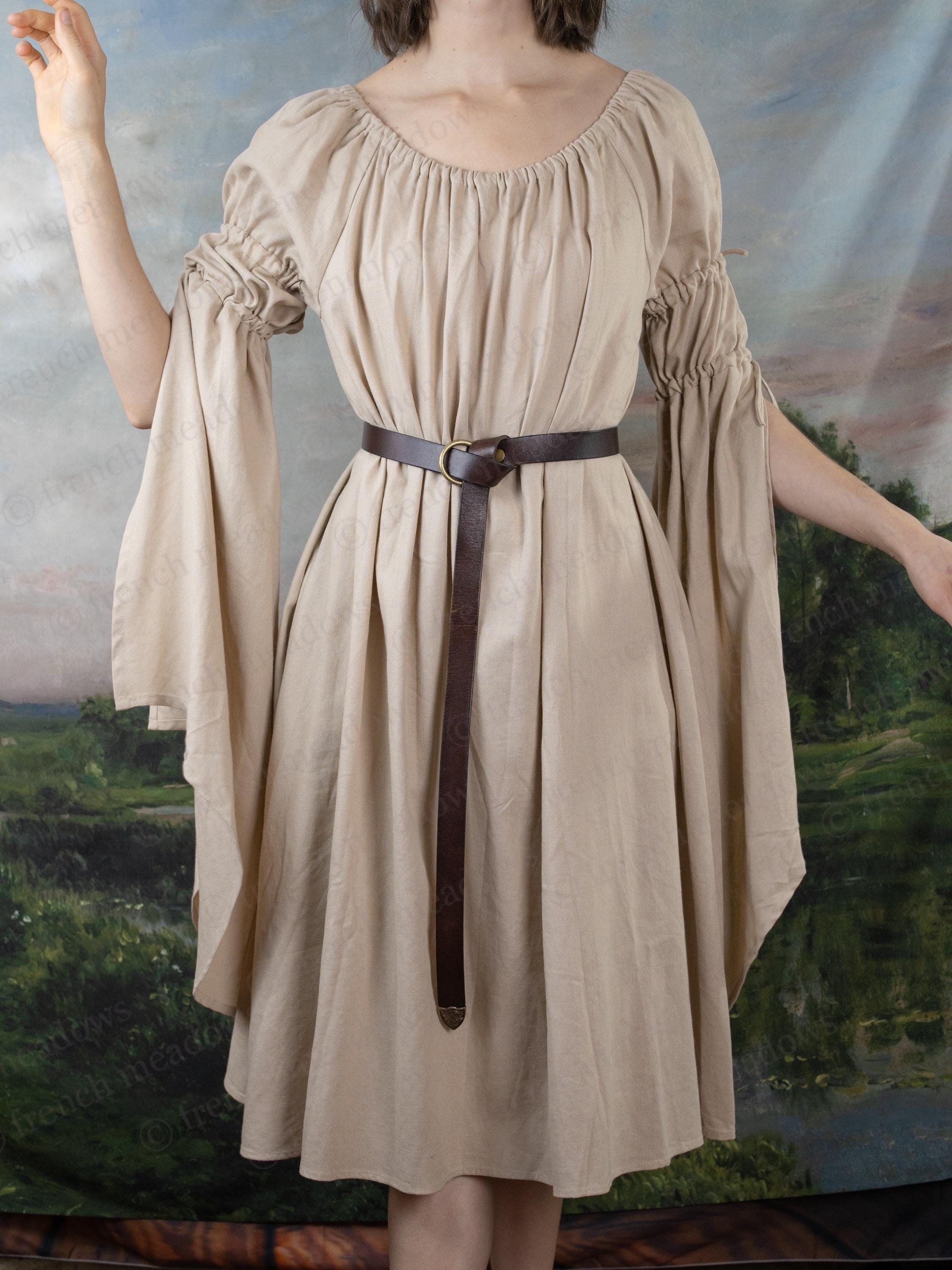 Beige Peasant Dress - Etsy Beige Peasant Dress - Etsy