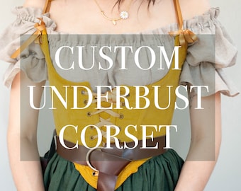 Underbust Corset Bodice with Custom Fabric