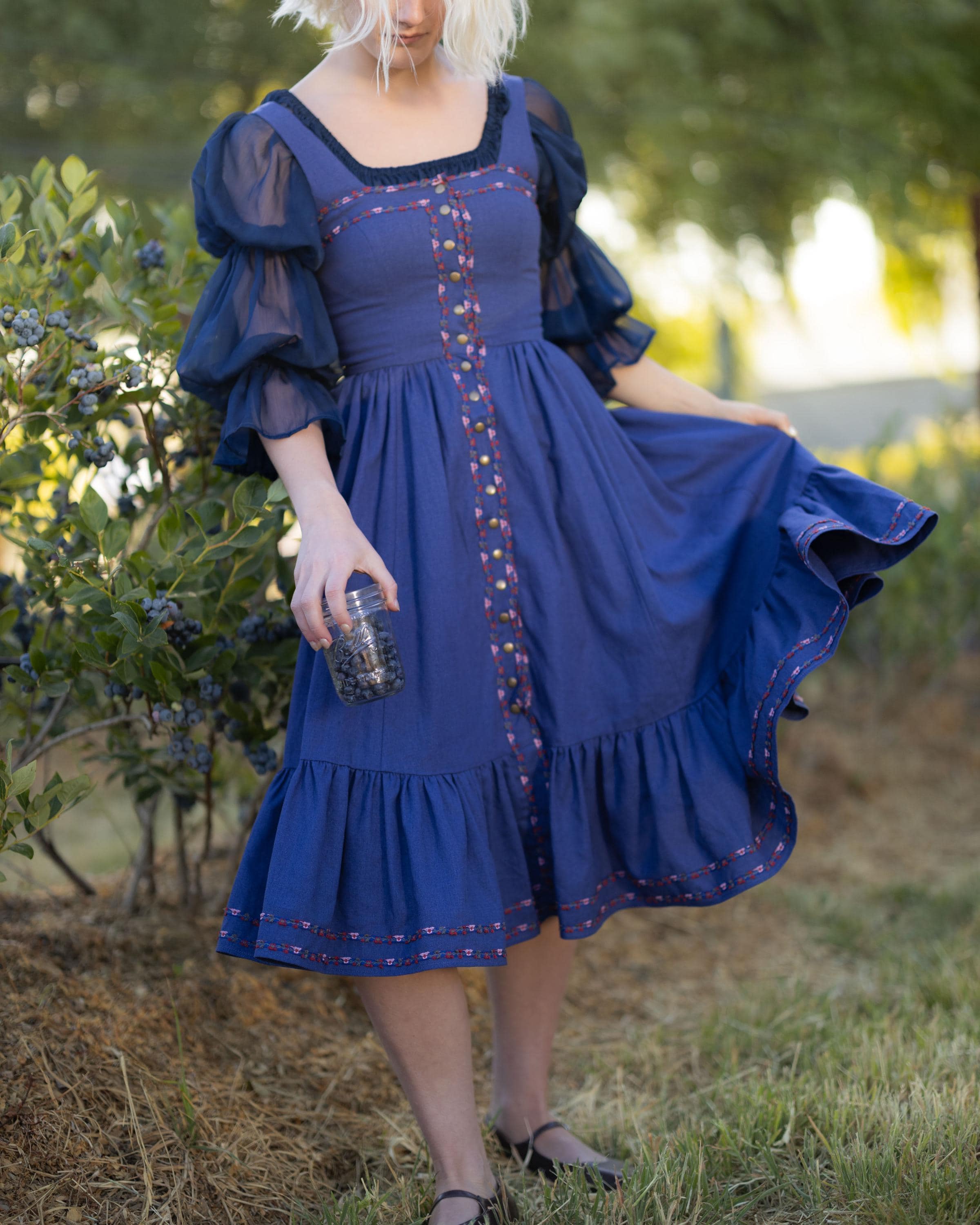 corina bud blue dress Dorothea | Draped Midi With Cape Fabric Shell 1 Bec + Bridge Karina Tuck
