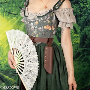 Renaissance overbust corset and shirt