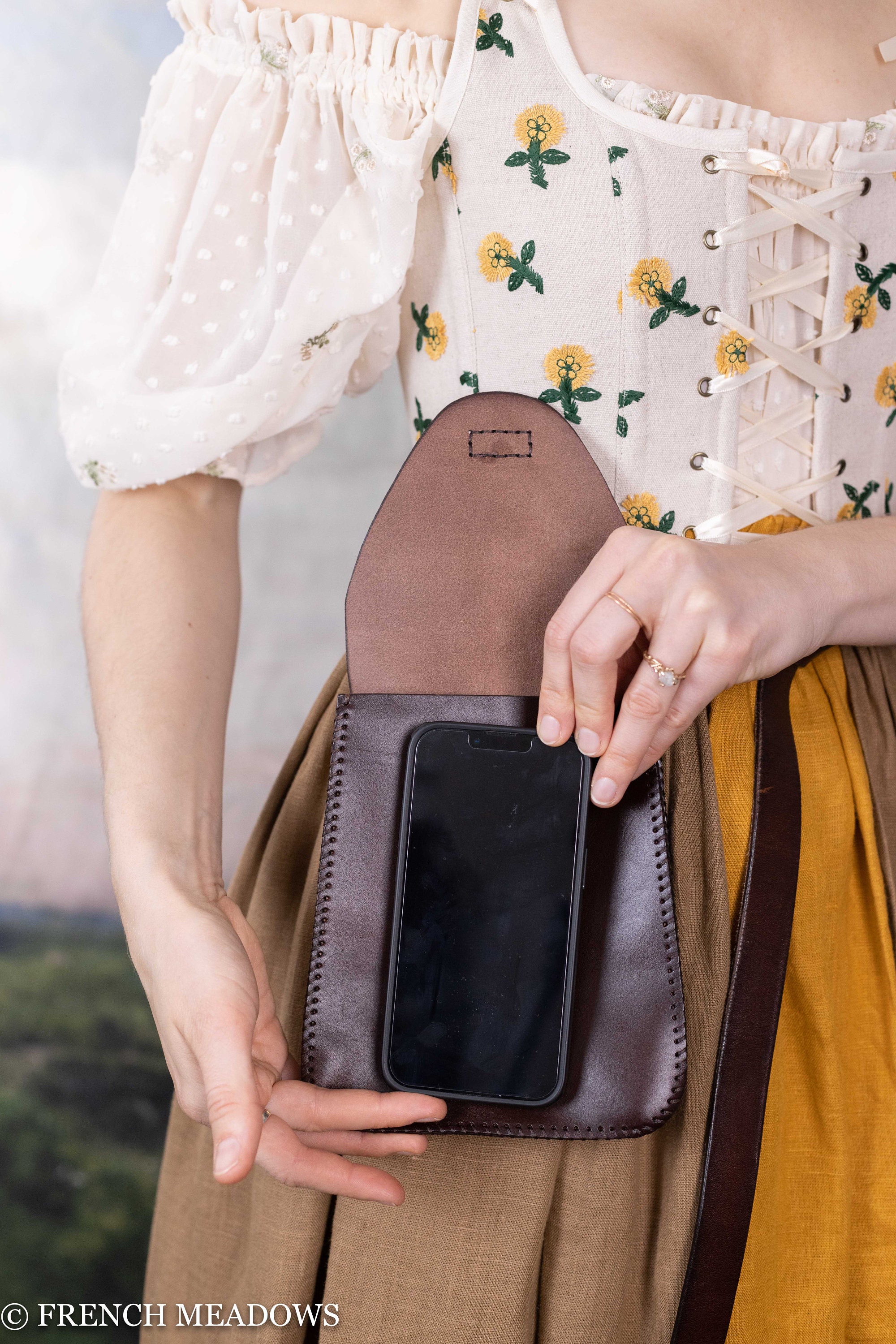 Leather Medieval Belt Pouch: Renaissance Faire Viking 