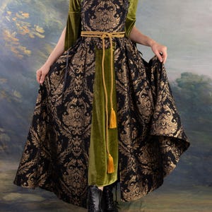Black and Gold Rococo Dress - Etsy