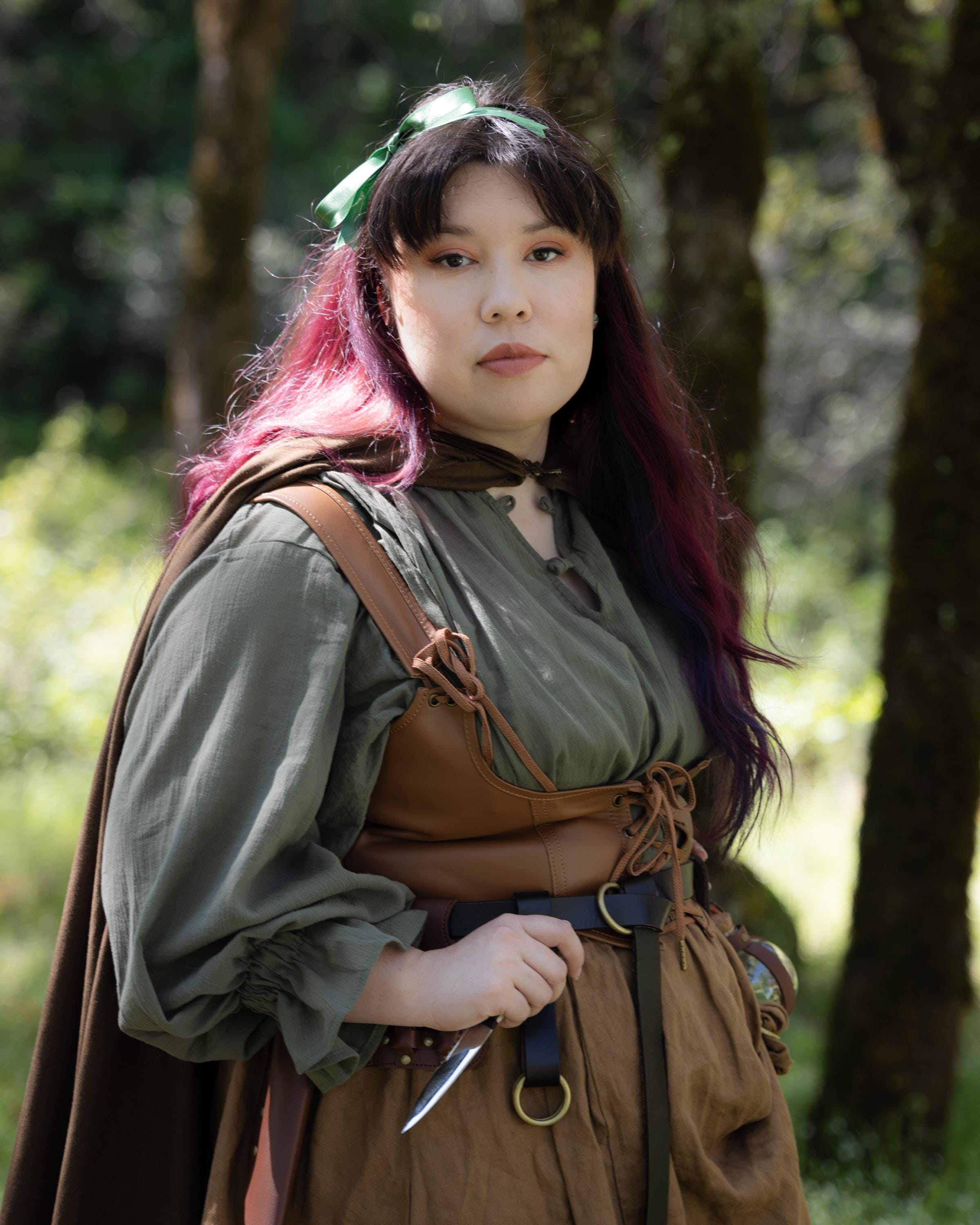 2025 - Elegante tops voor dames, lange mouwen, boho, blouse, top, plus size, shirt, gothic, ruches, piratenrok, shirt, cosplay, kostuum, top, slaaptop voor dames, beige, XL