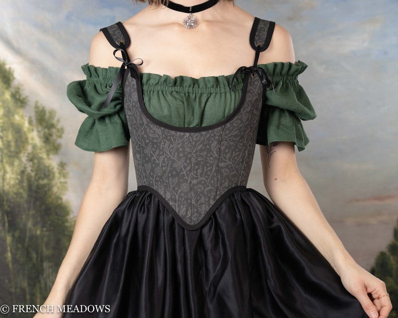 Long Black Gathered Maxi Skirt for Renaissance/historical - Etsy