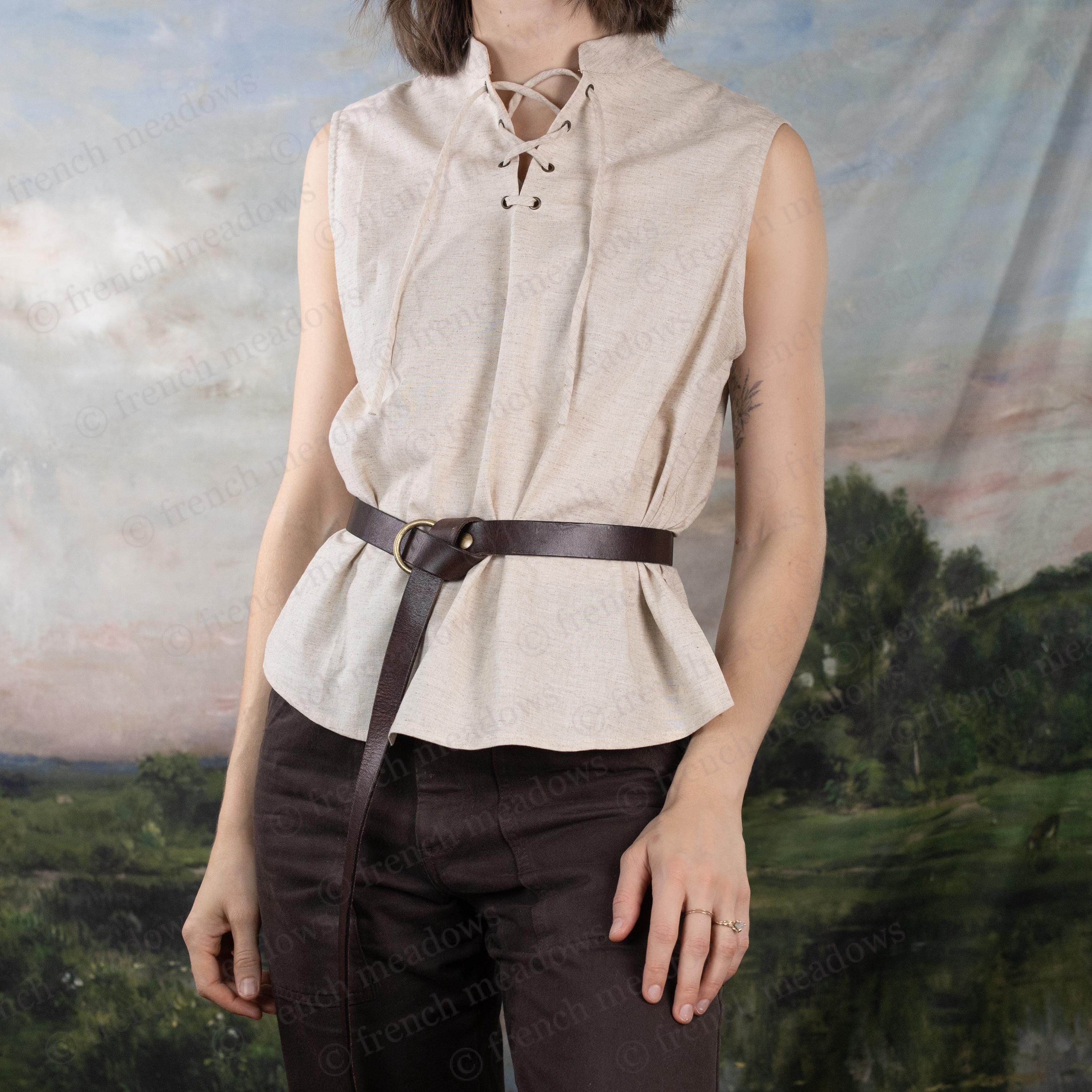 Labubu Clothes COOFANDY Mens Sleeveless Cotton Linen Shirts Casual