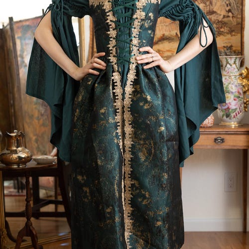 white christmas dresses Green Jacquard Satin Homecoming Dress Spaghetti Strap Graduation Dress Hc337 Green / US8