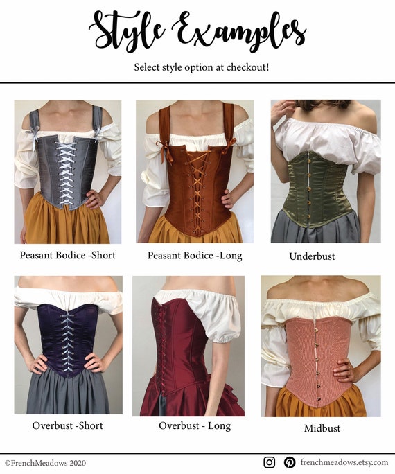 peasant corset top