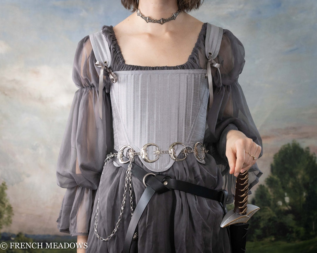 Grey Chiffon Renaissance Chemise Dress - Etsy