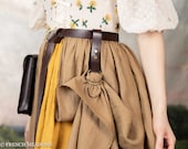 【BAON】Motoni Belt Pintuck Long Skirt Topshop Pintuck Cotton Poplin Maxi Skirt | Nordstrom
