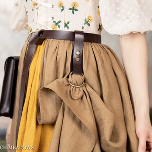 Leather Skirt Hikes for Renaissance Medieval Viking Belts for Renaissance Faire LARP Cosplay Costumes Full Grain Leather (Belt NOT Included)