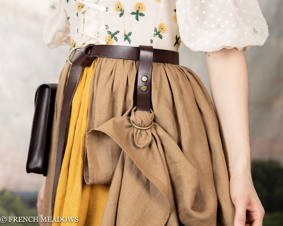 Leather Skirt Hikes for Renaissance Medieval Viking Belts for Renaissance Faire LARP Cosplay Costumes Full Grain Leather Belt NOT Included