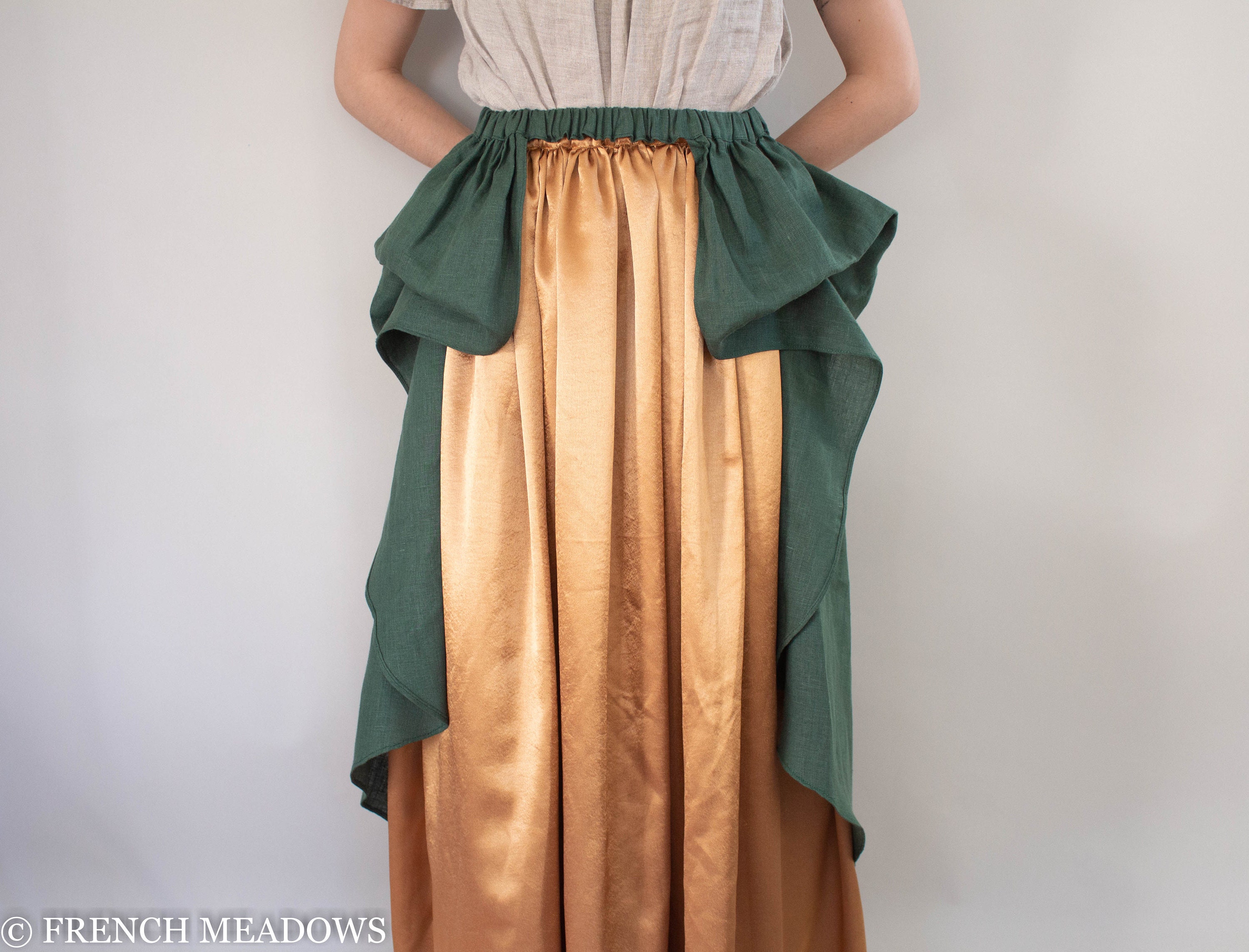 Layered renaissance cheap skirt