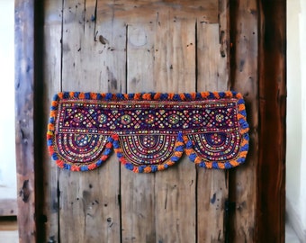 Tapiz Toran indio vintage • Toran Kutch • Tapiz Banjara • Tapices bohemios