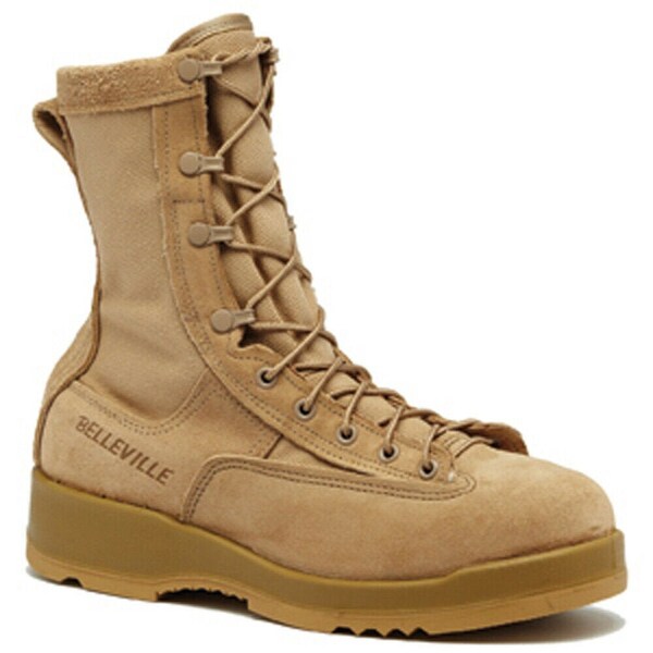 New Tan Combat Boots 13 W Belleville 790G Gore Tex Infantry Military Overstock Water Proof 13 XW Vibram Sole Gore-Tex