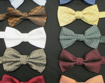 20 Colours! Men's Pre Tied Satin Wedding Party Fancy Spotted Necktie Bow Tie