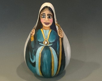 Hierophant Hand Painted Gourd Art