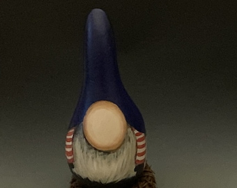 Hand Painted Gnome Gourd Art