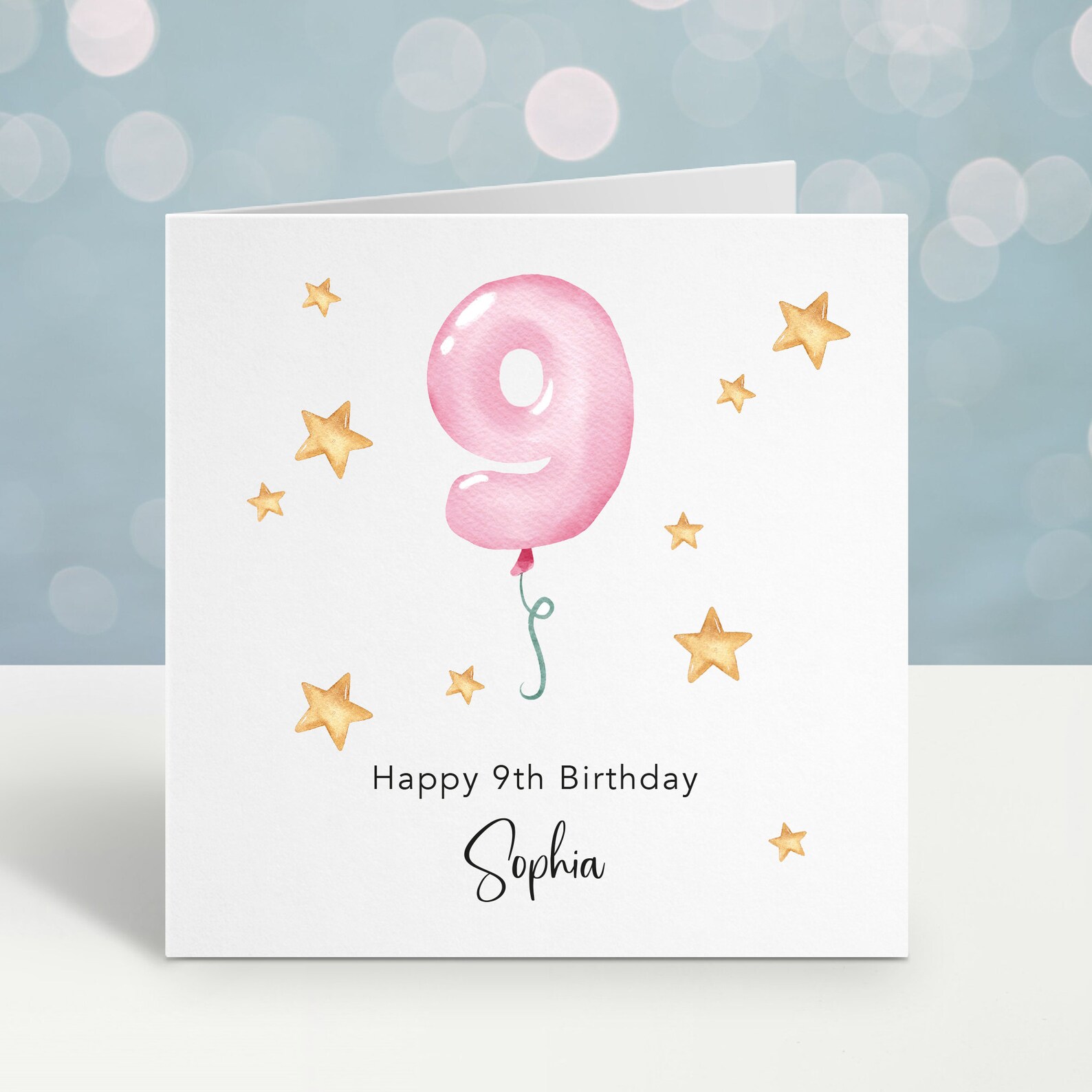 Funny 9th Birthday Card For Grandson Granddaughter, Cute 9 Years Old Birthday Greeting Card For Sister Brother, 9th Birthday Gift From Mom Dad