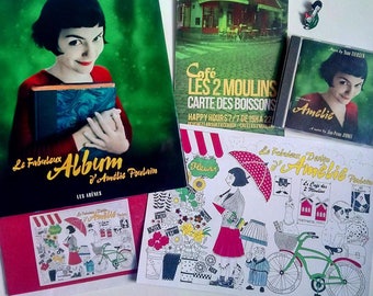 Amelie ~ Le Fabuleux Destin d' Amélie Poulain ~ a high quality, framed A4 print of an original artwork by ©Helen Zwerdling