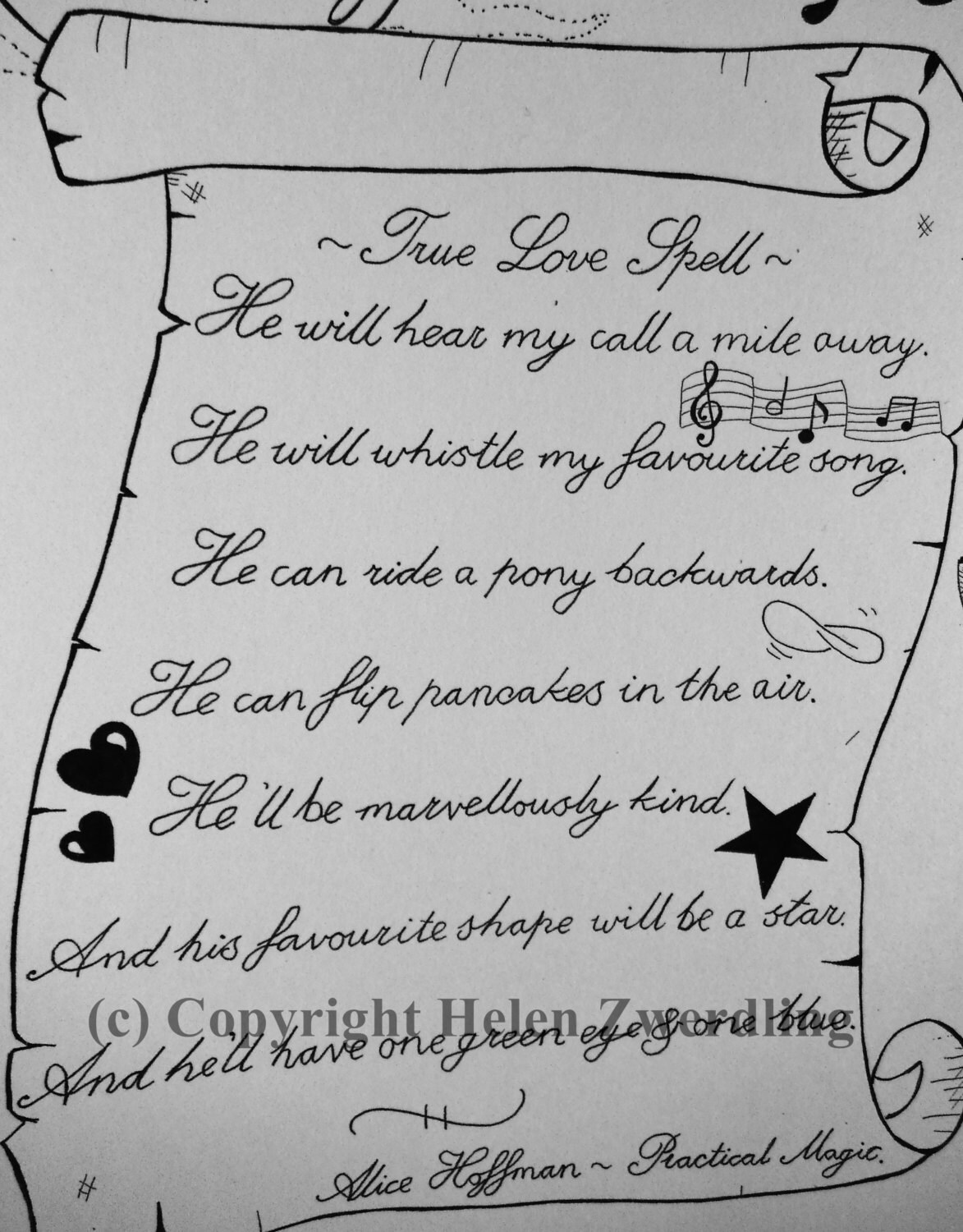 Practical Magic True Love Spell Quote Practical Magic 'amas Veritas' True Love Spell a - Etsy UK