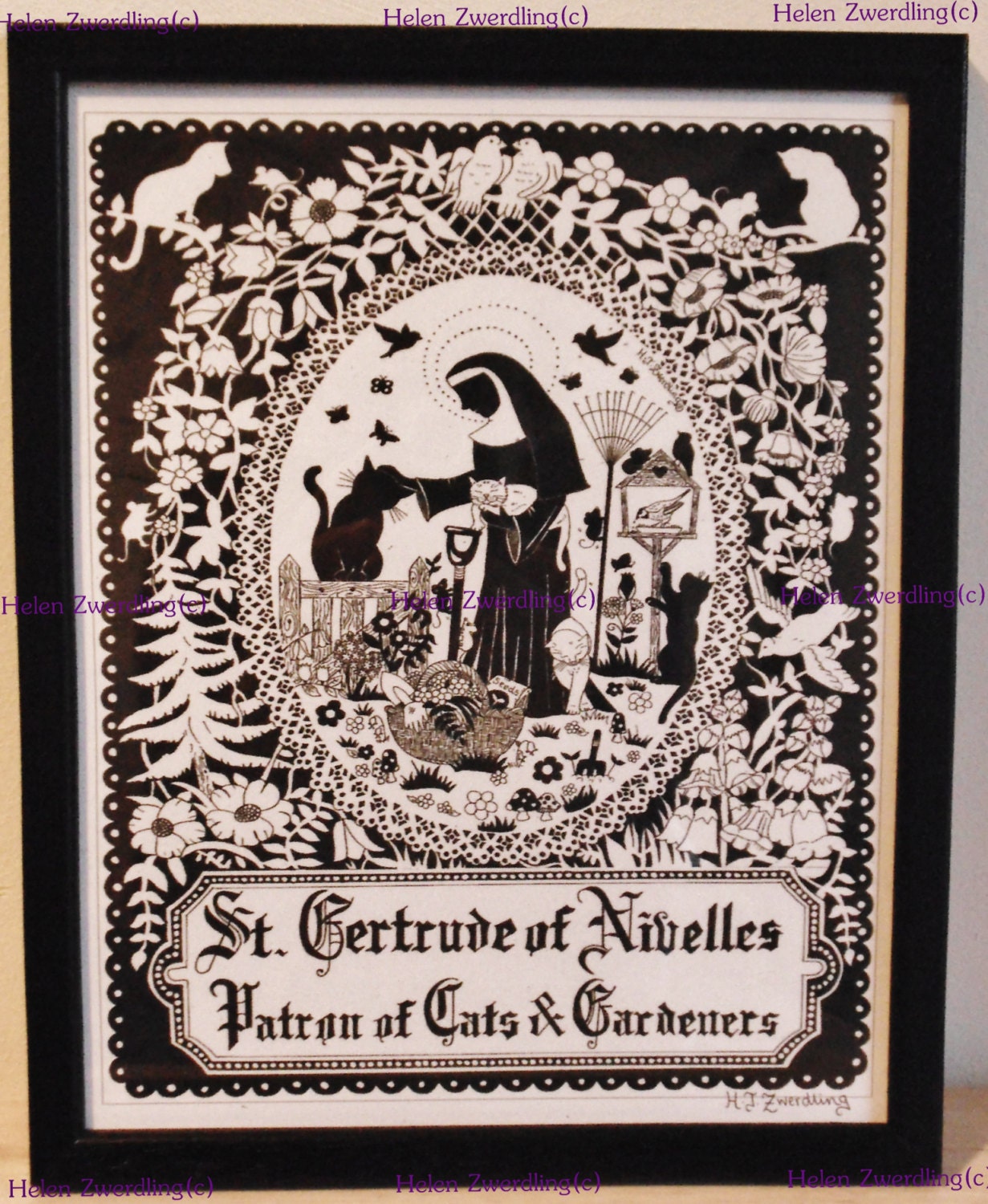 St. Gertrude of Nivelles ~ Patron Saint of Cats (and Those Who Love ...