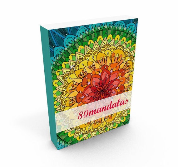 Download Digital Coloring Book 80 Mandalas Book Drawing Etsy