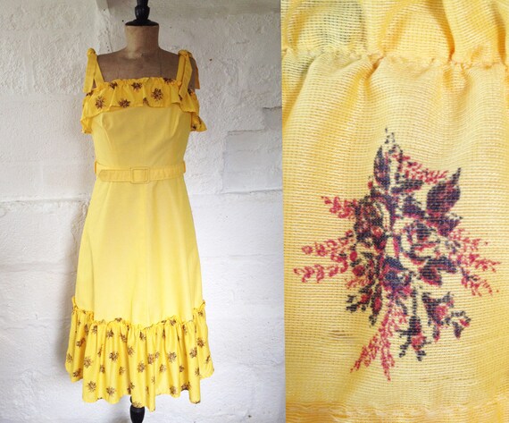 yellow rose dress
