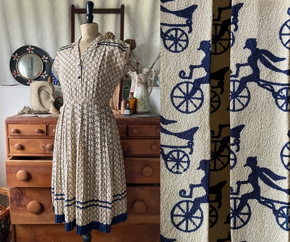 Bicycle print dress discount