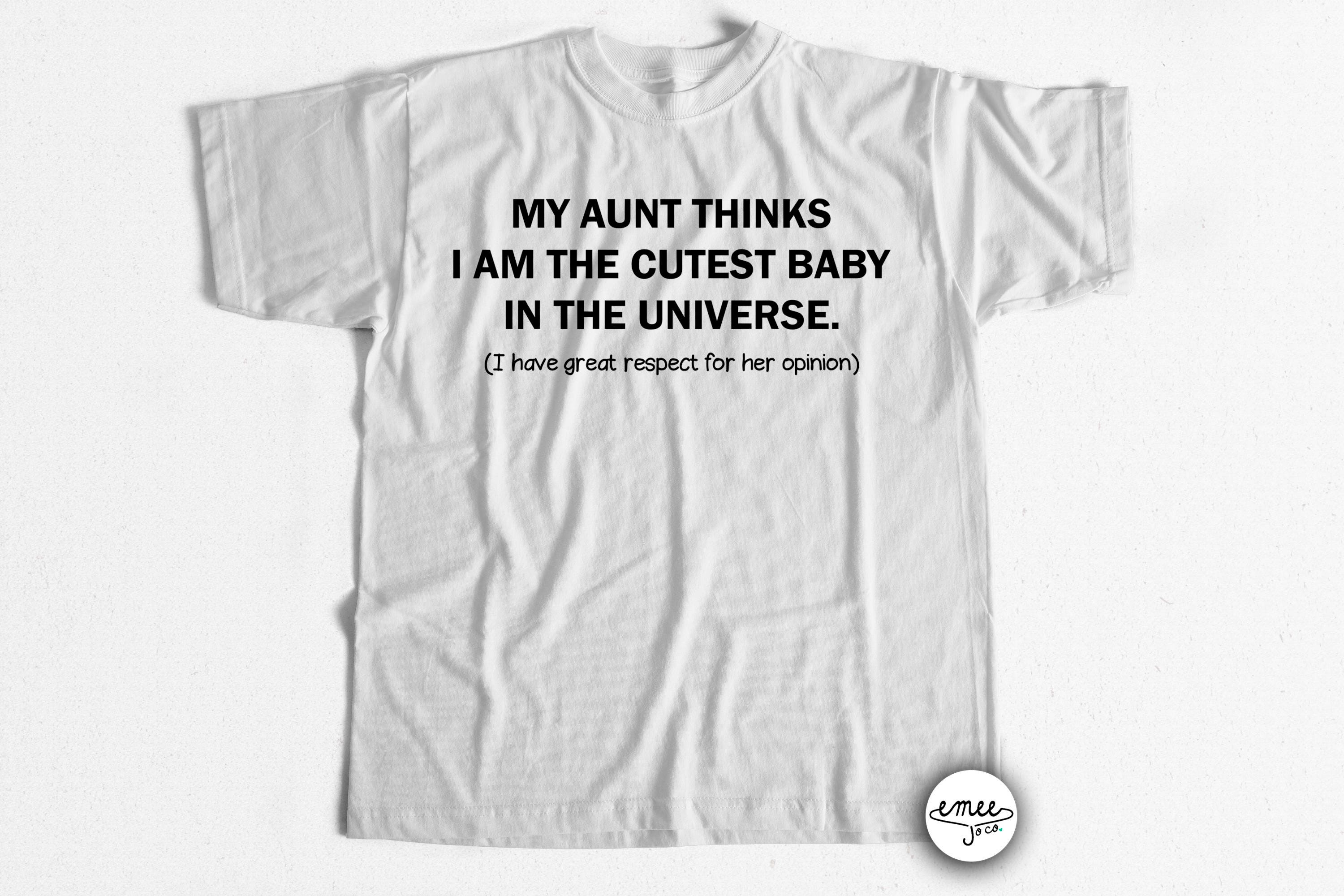 Aunt Baby Clothes Aunt Shirt My Aunt Loves Me Aunt Gift Etsy