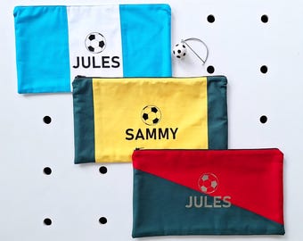 Personalised Soccer Pencil Case for Kids - Ideal for Boys & Girls | Messi | Matilda's | Ronaldo