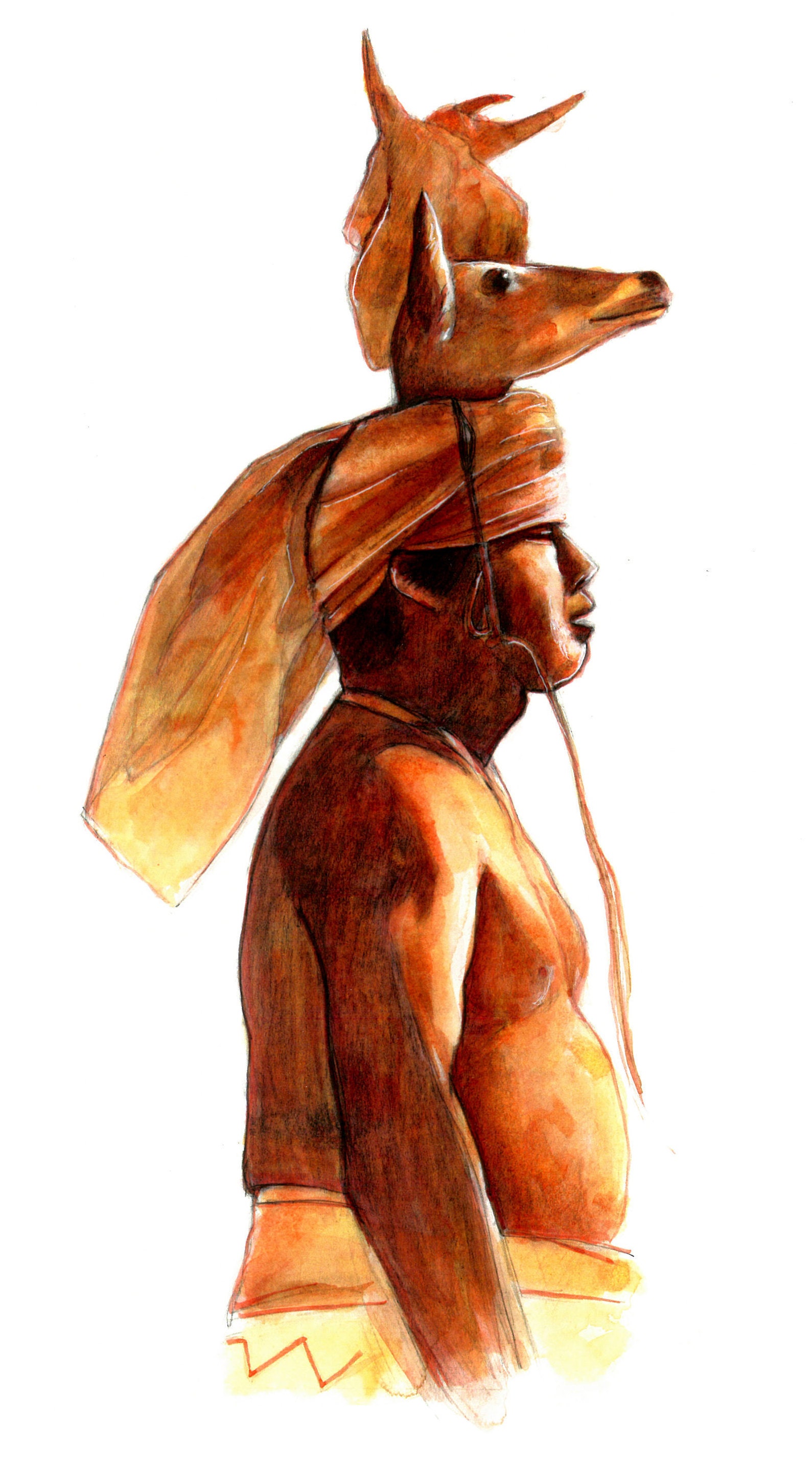 MASO YAQUI DEER Dancer Native American Ritual Yaqui Indiantribe