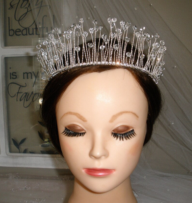 Crystal Bride Tiara Bride Crown Wedding Hair Piece Bridal Etsy
