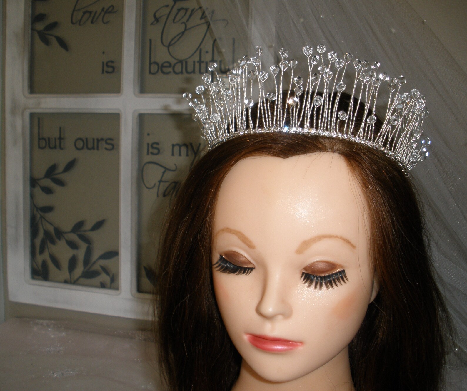 Crystal Bride Tiara Bride Crown Wedding Hair Piece Bridal Etsy