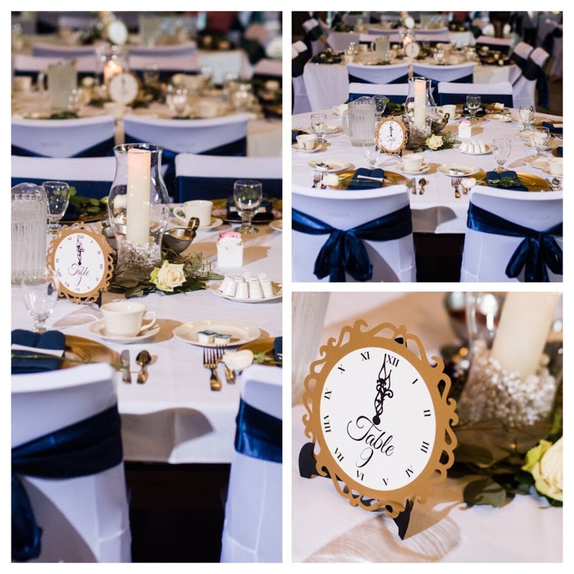 New Year's Eve Wedding Clock Table Numbers NYE Wedding Etsy