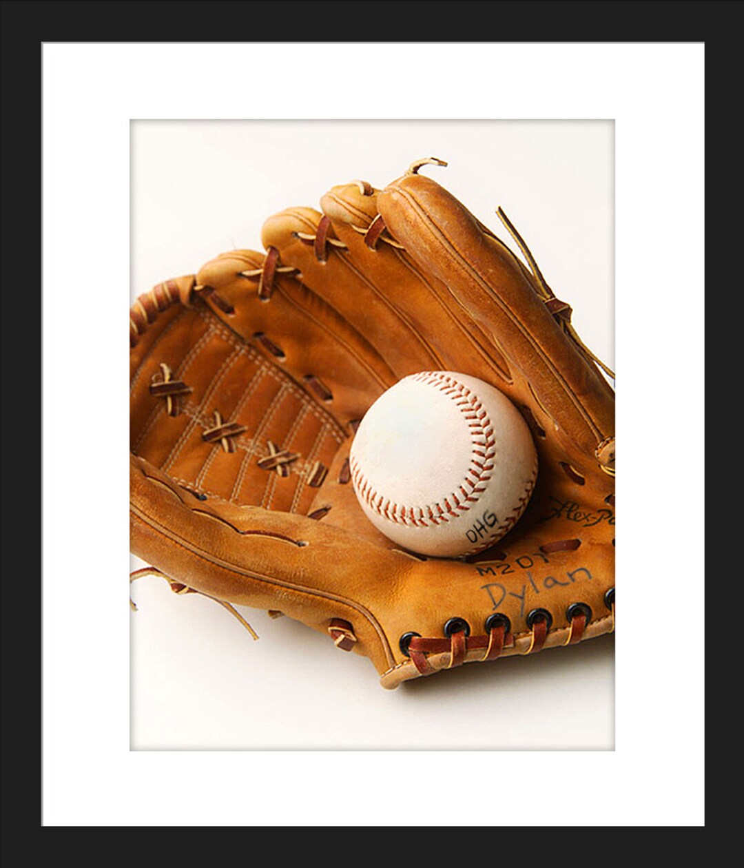 Personalized Baseball and Glove Print/ Childs Name on Glove/ Etsy