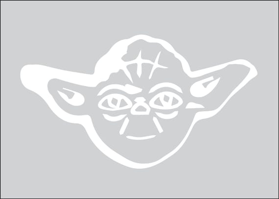 Star Wars Yoda Silhouette for Nursery/boys Room 16x20 - Etsy