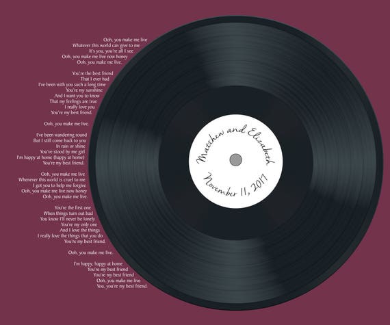 Realistische Schallplatte Hochzeit Lied Guest Book Alternativen Deine Texte Erste Dance Lyrics Dusche Gastebuch Record Gastebuch 20 X 24 Paare