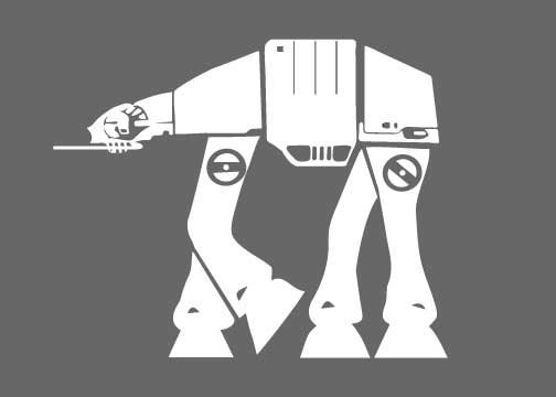Download Star Wars At At Walker Silhouette for Nursery/Boys Room ...