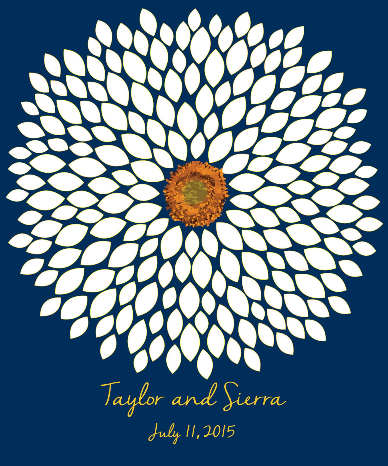 Wedding Guest Book Alternatives / Bridal Shower Guest Etsy