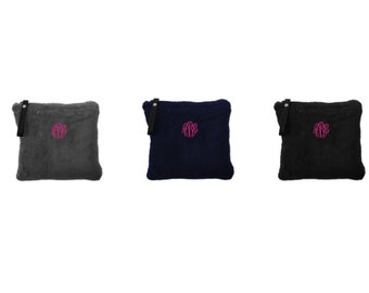 Monogrammed Packable Travel Blanket