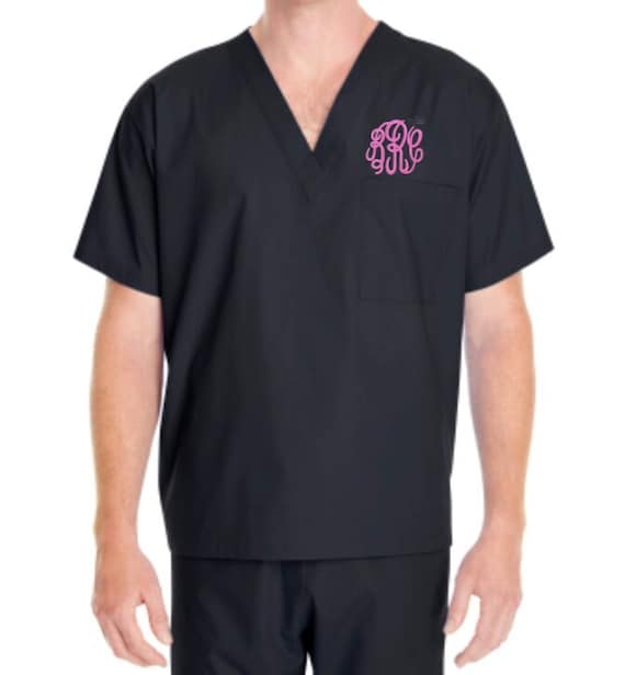 Monogrammed Scrubs Personalized Scrubs Embroidered Scrubs