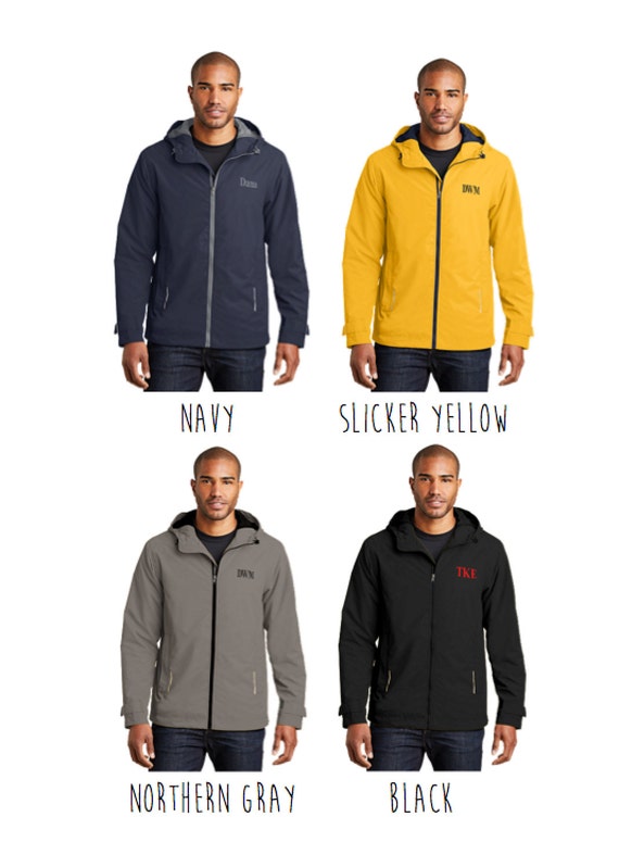 Yellow monogrammed rain jacket sale