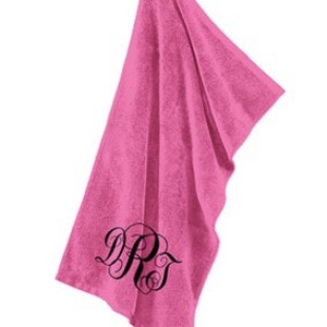 MONOGRAMMED Grommeted Microfiber  Golf Towel