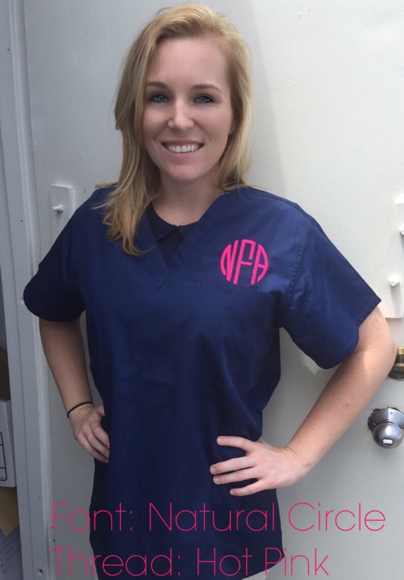 Monogrammed/personalized Scrubs - Etsy