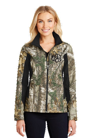 Monogrammed Ladies Camo Soft Shell Jacket - Etsy