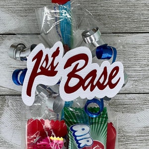 Softball 1st Base, Softball Girl, Softball Favors, Softball Game Day, Softball Gift Bags, Softball Gift Ideas, Softball Gift for Coaches