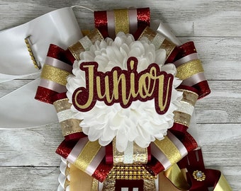 Homecoming Mums Personalized, Senior Homecoming Mum, High School Mum, Texas Homecoming Mum, Pee Wee Mum, Texas Mum, Freshman Mum, Junior Mum