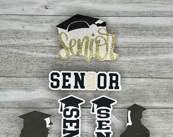 Senior Custom Homecoming Mums Cutouts, Senior Graduation Cap Hoco Cutouts, Senior Homecoming Charms, Homecoming Supplies, Senior Trinkets